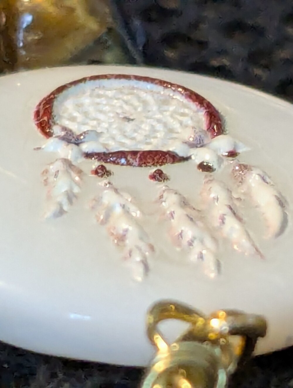 Native American White Dreamcatcher Dentalium Shell Drop Dentalium Earrings - Picture 11 of 11